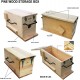 REGIVA Beekeeper Tools Box - 7pcs Beekeeping Supplies - Beekeeping Wooden Toolbox Kit - Bee hive Nuc Transportation Box - Bee Box - Beehive Frames - Bee Supplies - Bee Smoker - Bee Hive Tools -