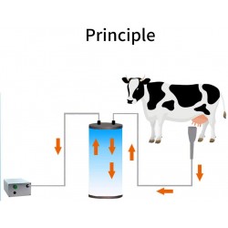 BEETLA Electric Pulsation Milking Machine 5L Portable Cow Milking Machine with 2 Teat Milker with Automatic Stop Device