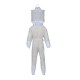 Unisex Bee Clothing Sting Proof Premium 3 Layer Unisex White Mesh Beekeeping Suit Ultra Ventilated Beekeeping Suit Round Veil-M