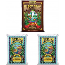 FoxFarm Ocean Forest Garden Soil Mix (2 Bags) and Happy Frog Organic Potting Soil Mix Bundle (1 Bag)