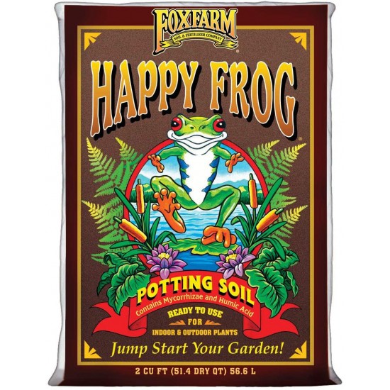 FoxFarm Ocean Forest Garden Soil Mix (2 Bags) and Happy Frog Organic Potting Soil Mix Bundle (1 Bag)