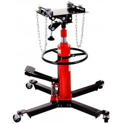 1100lbs 2 Stage Hydraulic Transmission Jack Stand Lifter Hoist for Car Lift, Adjustable Height Hydraulic Telescoping Transmission Jack with Foot Pump, 360° Swivel Wheel Lift Hoist