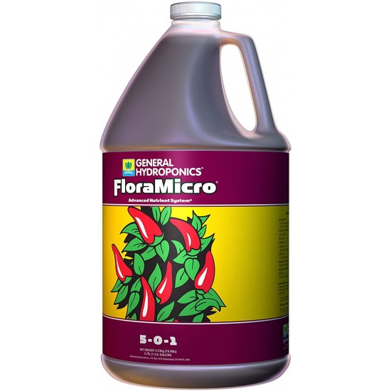 General Hydroponics Flora Grow, Bloom, Micro Combo Fertilizer set, 1 Gallon (Pack of 3)