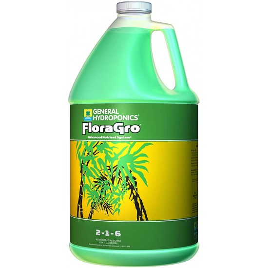 General Hydroponics Flora Grow, Bloom, Micro Combo Fertilizer set, 1 Gallon (Pack of 3)