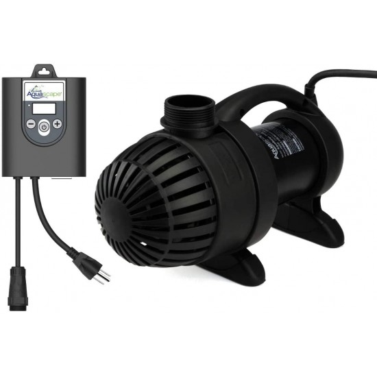 Aquascape 45010 AquaSurge PRO 4000-8000 GPH Water Pump Asynchronous, Smart Control App Ready, Black