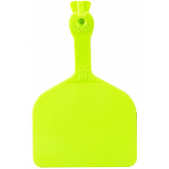 Z Tags 1000 Count 1-Piece Blank Feedlot Tags, Chartreuse