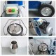 INTBUYING 25L Electric Piston Cow and Goat Milker 550W with Regulator and Stainless Steel Bucket 110V Farm Suction Milking Machine