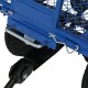 Sunnydaze Utility Steel Dump Garden Cart, Outdoor Lawn Wagon with Removable Sides, Heavy-Duty 660 Pound Capacity, Blue