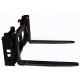 Titan Attachments Skid Steer 42 in Pallet Fork Frame 2 in Trailer Hitch Receiver for Bobcat Case Kubota 3 Point Tractor