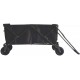 Impact Canopy Folding Collapsible Utility Wagon, Extra-Large Wagon with All-Terrain Wheels, Black