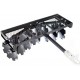 Titan Distributors Inc. 4-Ft Notched Disc Harrow Attachment Pull Behind for ATV and UTV 2-in Towball Hitch