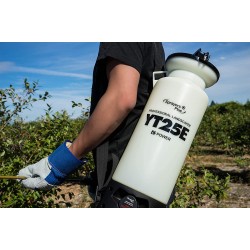 YT25E Battery Sprayer - 12V Lithium-ion with Viton Seals & O-Ring, Brass Wand & Nozzle & Shoulder Strap, 2 Gallon