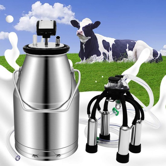 Olenyer Milking Machine Cow Goat Automatic Electric Portable Milk Vacuum Pulsation Dampener