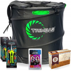 Trimbag Premium Complete Dry Trimming Kit Bundle with 4 Common Culture Trimming Scissors, 1 Pair of Grow Crew Ratchet Hangers, 10 Pack of Turkey Bags and Accessories (7 Items)