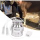 HEEPDD Milking Machine, 14L Home Electric Milking Kit Speed Adjustable Milker with 2 Teat Cups for Cow Cattle Goat Sheep 100-240V