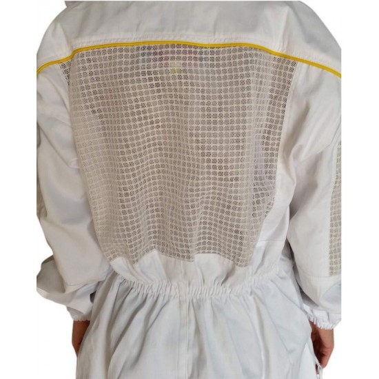 OZ ARMOUR Beekeeping Suit Ventilated Poly Cotton Extra Cool Beekeeper Costume Kit with 2 Hoods Fencing/Folding & Round Brim Hat (4-XL)