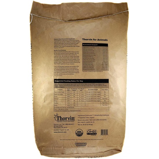 BND 061008 Natures Best Organic Feed - Thorvin Organic Kelp F/Animal 3420