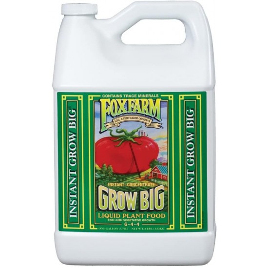 FoxFarm Grow Big Soil Liquid Concentrate Fertilizer, 1 Gallon