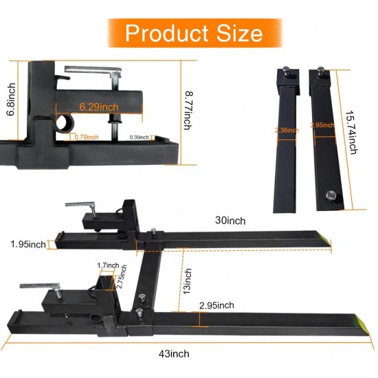 Sulythw Clamp On Pallet Fork 43