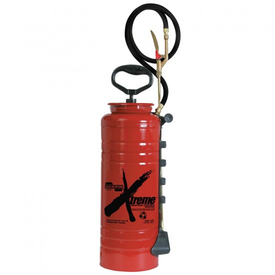 Chapin 19049 Industrial Xtreme Tri-Poxy Concrete Sprayer, 3.5-Gallon, Red