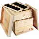 Happybuy Bee Hive 20 Frame,Beehive Box 10 Deep and 10 Medium Frames, Langstroth Wooden Beehive Kit for Beginners and Pro Beekeepers