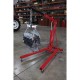 Strongway Hydraulic Engine Hoist with Load Leveler - 2-Ton Capacity, 1in.-82 5/8in. Lift Range