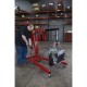 Strongway Hydraulic Engine Hoist with Load Leveler - 2-Ton Capacity, 1in.-82 5/8in. Lift Range