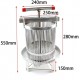 TFCFL Universal Household Manual Bee Honey Press Presser Wax Machine for Beekeeping Agriculture Vertical Stripe Silver (55cm/21.7