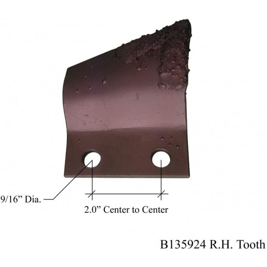 Digger Supply 21LH + 21RH Carbide Trencher Cup Teeth, fits Chains w/ 2