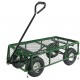 Sunnydaze Utility Steel Garden Cart, Outdoor Lawn Wagon with Removable Sides, Heavy-Duty 400 Pound Capacity, Green