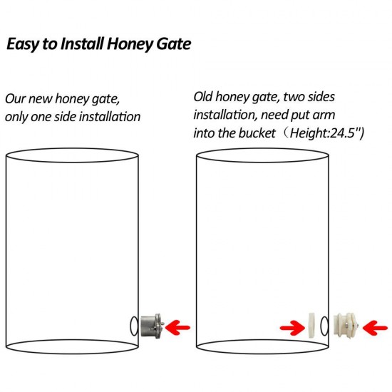 VINGLI 2 Frames Manual Honey Extractor Separator, Food Grade Stainless Steel Honeycomb Spinner Drum Crank by Hand with Adjustable Height Stands, Beekeeping Pro Extraction Apiary Centrifuge Equipment