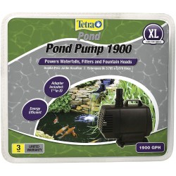 TetraPond Water Garden Pump, Powers Waterfalls/Filters/Fountain Heads