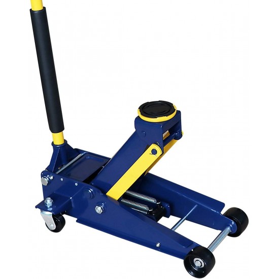 Heavy duty 3 Ton Floor Jack, Steel Hydraulic Service Jack Quick Rise With Double Pump Quick Lift, Blue HT3300