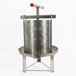 LOYALHEARTDY Mesh Honey Pressing Machine, Stainless Steel Honey Press Household Manual Honey Press Wax Press Beekeeping