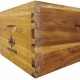 Hoover Hives 8 Frame Langstroth Beehive Dipped in 100% Beeswax Includes Wooden Frames & Waxed Foundations (2 Deep Boxes, 1 Medium Box)