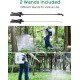 Battery Powered Backpack Sprayer, KIMO 3 Gallon Garden Sprayer w/ 2.0Ah Battery for Long Time Spray, 2 Extended Wands, No Manual Pumping Required Electric Sprayer for for Weeding, Spraying, Cleaning