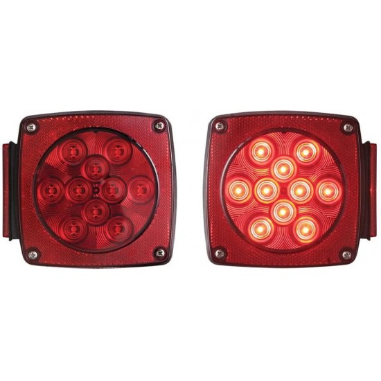 Optronics TLL9RK LED Sealed Trailer Light Kit, Red, One Size