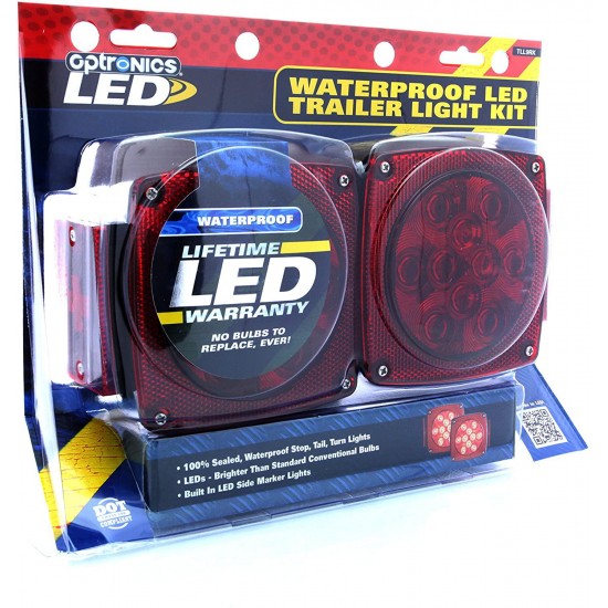 Optronics TLL9RK LED Sealed Trailer Light Kit, Red, One Size