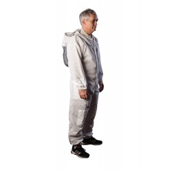 Forest Beekeeping Supply Ventilated Suit - Clear View Fencing Veil YKK Brass Zippers Light Weight & Maximum Protection Professional & Beginner Beekeepers (Medium)