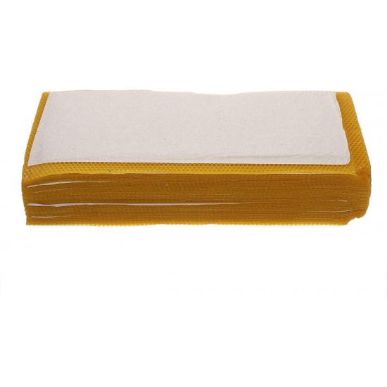 30Pcs Beehive Brood Box Wired Wax Foundation Honeycomb Sheets Beekeeping Tools