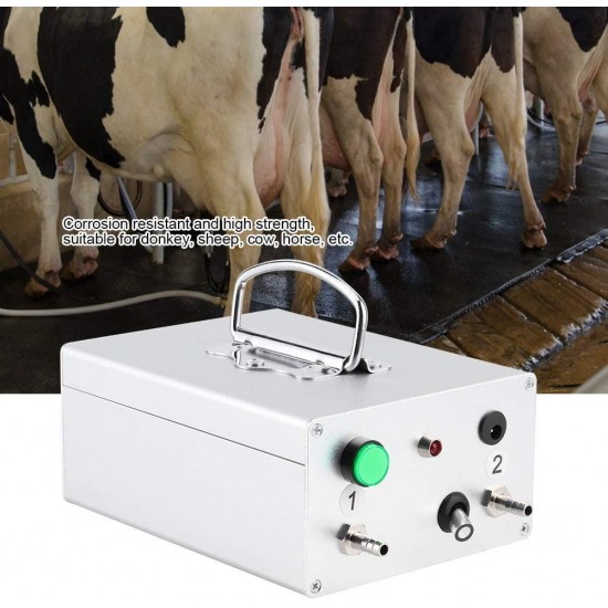 Liyeehao Milking Vacuum Pump Large Suction Pulsation Charging Milking Vacuum Pump Electric Milking Machine Accessory Goat Milker Machine Goat Milking Supplies for Cow Sheep Horse(US)