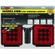 Bully NV-5164 Wireless Trailer Red LED Light Kit with Magnetic Base for RV, Campers, Boats, Farming Equipment, Long Trailers, and Tow Trucks - Requires 12AA Battery