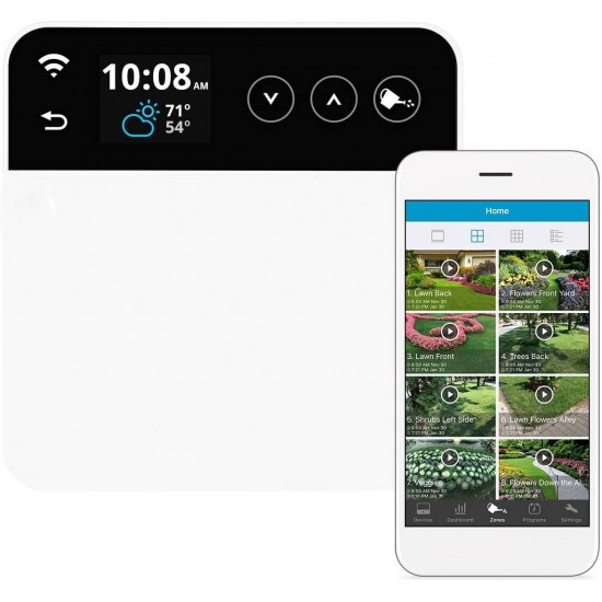 RainMachine Pro-8, Cloud Independent, Touch, 8 Zones Wi-Fi/Ethernet Irrigation Controller, Compatible with Alexa