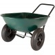 Garden Star 70005 Large Steel Tray Yard Rover Wheelbarrow, Green/Black