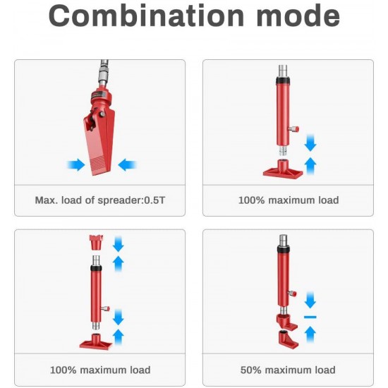 Anbull 10 Ton Porta Power Hydraulic Jack, Upgraded Hydraulic Combined Multifunctional Jack for car Repairs,Auto Body Frame Repair Kit