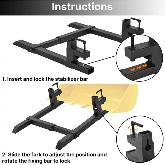 CATINBOW Clamp on Pallet Forks 43