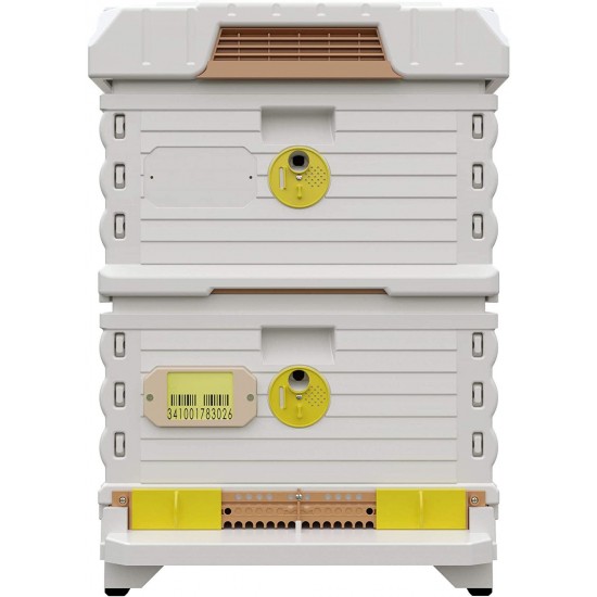 Apimaye Ergo Plus Langstroth Size Insulated Bee Hive Set [No Frames Included] (White)