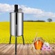 Happybuy Extraction Honeycomb Drum Spinner Beekeeping Equipment with Strainer, 3 Frame, Electric Honey Extractor