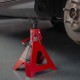 BIG RED T46002A Torin Steel Jack Stands: Double Locking, 6 Ton (12,000 lb) Capacity, Red, 1 Pair