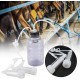 Milking Kit, 2L Household Electric Milking Machine with Vacuum-Pulse Pump and Suction Can, Portable Milker for Goat Cow Milking (Goat US Plug)